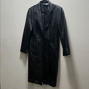 Newport News Elegant Black Leather Jacket